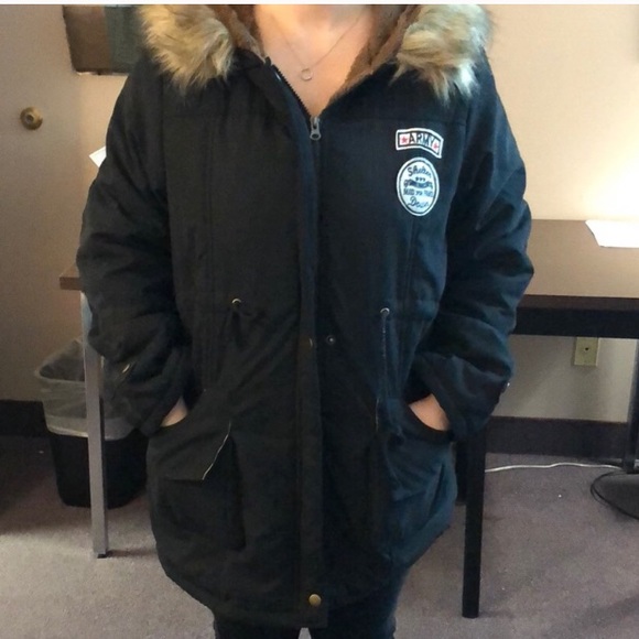 Winter Jacket with Faux Fur Hood - Picture 7 of 7